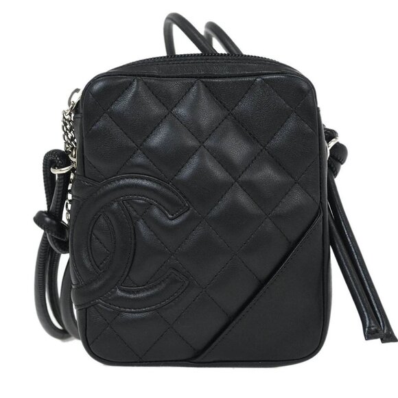 Chanel Black Calfskin Cambon Ligne Shoulder Bag - Picture 1 of 10
